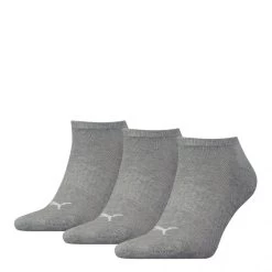 PUMA Cushioned Sneakersokken Unisex 3-Pack Middle Grey Melange