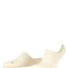 FALKE Unisex Footies High Cut Keep Warm Off-White