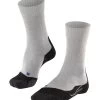 FALKE Dames Wandelsokken TK2 Cool Light Grey