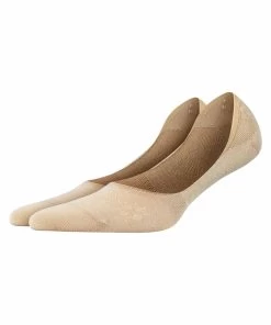 Burlington Dames Footies Mid Cut Everyday 2-Pack Sand