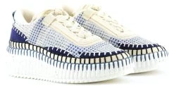 Chloé CHLOE NAMA SNEAKER BLUE -Modeboetiek Schoenenwinkel 40858 2