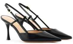 GIANVITO ROSSI RIBBON SLING BLACK -Modeboetiek Schoenenwinkel 41414 2