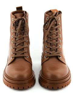 GIANVITO ROSSI MARTIS BOOTIE BROWN -Modeboetiek Schoenenwinkel 41417 4