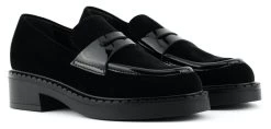 PAUL WARMER ALICIA LOAFER VELVET BLACK -Modeboetiek Schoenenwinkel 41571 2