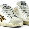 GOLDEN GOOSE SUPERSTAR SABOT WHITE LEOPARD