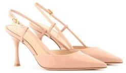 GIANVITO ROSSI RIBBON SLINGBACK PEACH -Modeboetiek Schoenenwinkel 41855 2