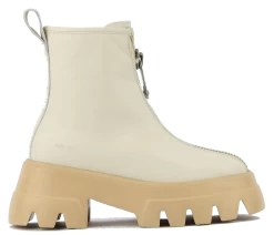 NUBIKK X PHILOU BIG ZIP BOOT ICE COFFEE -Modeboetiek Schoenenwinkel 41994