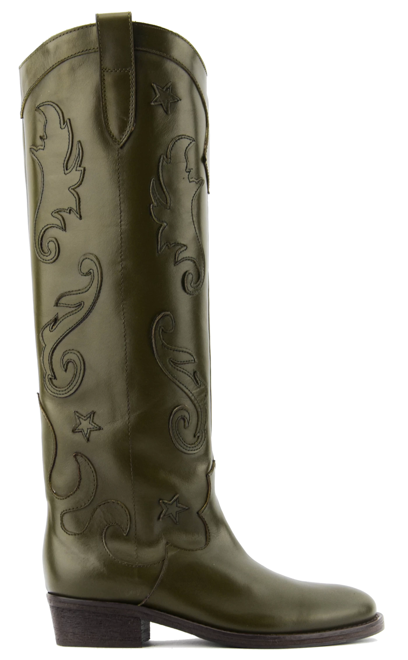 PAULWARMER ARIEL WESTERN BOOT MILITARE