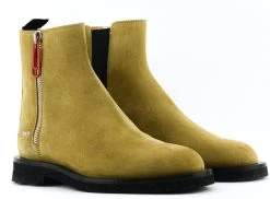 Off-White OFF WHITE SUED SPONGESOLE ANKLE BOOT COGNAC -Modeboetiek Schoenenwinkel 42450 2
