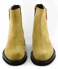 Off-White OFF WHITE SUED SPONGESOLE ANKLE BOOT COGNAC -Modeboetiek Schoenenwinkel 42450 4