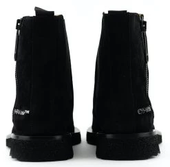 Off-White OFF WHITE SUED SPONGESOLE ANKLE BOOT BLACK