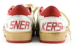 GOLDEN GOOSE BALL STAR WHITE RED -Modeboetiek Schoenenwinkel 42523 3