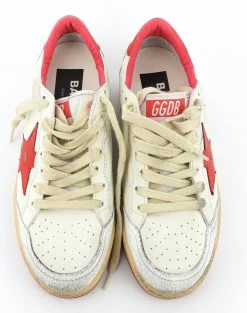 GOLDEN GOOSE BALL STAR WHITE RED -Modeboetiek Schoenenwinkel 42523 4