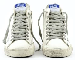 GOLDEN GOOSE FRANCY SNEAKER WHITE SILVER -Modeboetiek Schoenenwinkel 42526 3