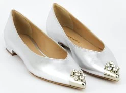 PAUL WARMER BELLA BALLERINA SILVER NAPPA -Modeboetiek Schoenenwinkel 42635 3