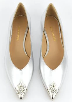 PAUL WARMER BELLA BALLERINA SILVER NAPPA -Modeboetiek Schoenenwinkel 42635 4