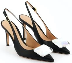 GIANVITO ROSSI JAIPUR SLING BLACK -Modeboetiek Schoenenwinkel 42659 3