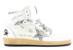 GOLDEN GOOSE SKY STAR WHITE SILVER -Modeboetiek Schoenenwinkel 42751