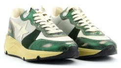 GOLDEN GOOSE RUNNING GREEN GREY -Modeboetiek Schoenenwinkel 42753 2