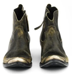 GOLDEN GOOSE YOUNG BOOT BLACK/TOBACCO