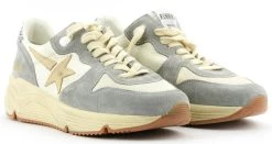 GOLDEN GOOSE RUNNING GREY CREAM