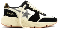 GOLDEN GOOSE RUNIING WHITE BLACK SWAROVSKI -Modeboetiek Schoenenwinkel 42985