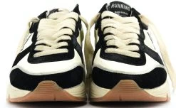 GOLDEN GOOSE RUNIING WHITE BLACK SWAROVSKI