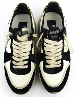 GOLDEN GOOSE RUNIING WHITE BLACK SWAROVSKI -Modeboetiek Schoenenwinkel 42985 5