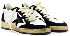 GOLDEN GOOSE BALLSTAR BLACK SILVER