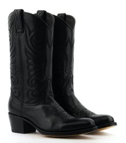 PAUL WARMER KANSAS DE LUXE WESTERN BLACK -Modeboetiek Schoenenwinkel 43073 2