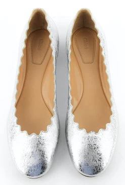 Chloé CHLOE LAUREN BALLERINA CRACKED SILVER