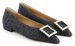 PAUL WARMER LE CARRE BALLERINA BOUCLE BLACK -Modeboetiek Schoenenwinkel 43192 3