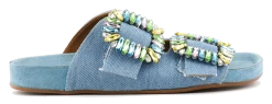 TORAL BAQUETTE JEWEL SANDAL JEANS
