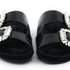 TORAL BAQUETTE JEWEL SANDAL BLACK