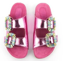 TORAL BAQUETTE JEWEL SANDAL PINK -Modeboetiek Schoenenwinkel 43229 4