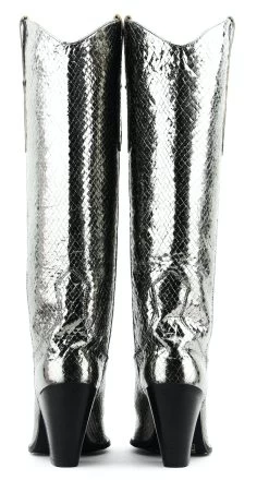 TORAL ANA WESTERN BOOT GUNMETAL SNAKE