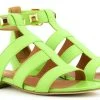 PAUL WARMER ROMAN SANDAL ACID GREEN