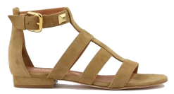 PAUL WARMER ROMAN SANDAL CAMEL SUEDE -Modeboetiek Schoenenwinkel 43436