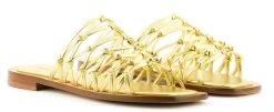 PAUL WARMER KNITTED KNOT SANDAL GOLD -Modeboetiek Schoenenwinkel 43464 2