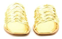 PAUL WARMER KNITTED KNOT SANDAL GOLD -Modeboetiek Schoenenwinkel 43464 4