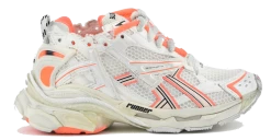BALENCIAGA RUNNER WHITE ORANGE -Modeboetiek Schoenenwinkel 43504