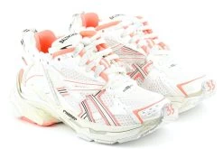 BALENCIAGA RUNNER WHITE ORANGE -Modeboetiek Schoenenwinkel 43504 3