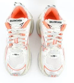 BALENCIAGA RUNNER WHITE ORANGE -Modeboetiek Schoenenwinkel 43504 6