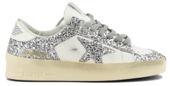 GOLDEN GOOSE STARDAN WHITE SILVER GLITTER -Modeboetiek Schoenenwinkel 43548