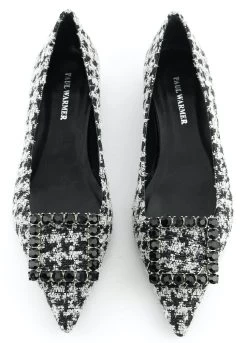 PAUL WARMER CARRE BALLERINA PIED DU POULE -Modeboetiek Schoenenwinkel 43575 4