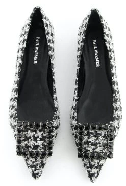 PAUL WARMER CARRE BALLERINA PIED DU POULE -Modeboetiek Schoenenwinkel 43575 5