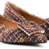 PAUL WARMER CARRE BALLERINA MULTICOLOR BOUCLE