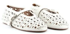 ALAIA BALLERINA WHITE -Modeboetiek Schoenenwinkel 43599 2