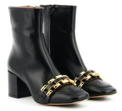 ROBERTO FESTA BOOTIE SQUARE CHAIN GOLD -Modeboetiek Schoenenwinkel 43600 2