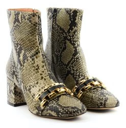 ROBERTO FESTA AVILA BOOTIE SQUARE CHAIN SNAKE -Modeboetiek Schoenenwinkel 43613 2